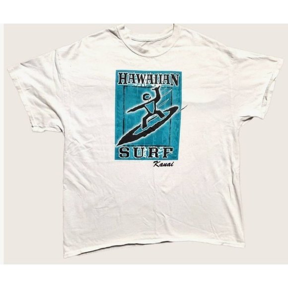 Unlisted Other - Vintage Hawaiian Surf Kauai Catching waves men's T-shirt Size Large